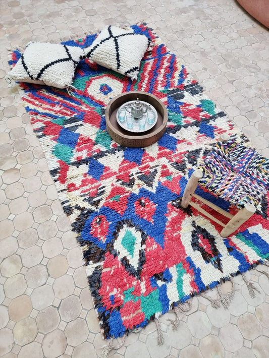 Moroccan Vintage Azilal Rug 200x120cm