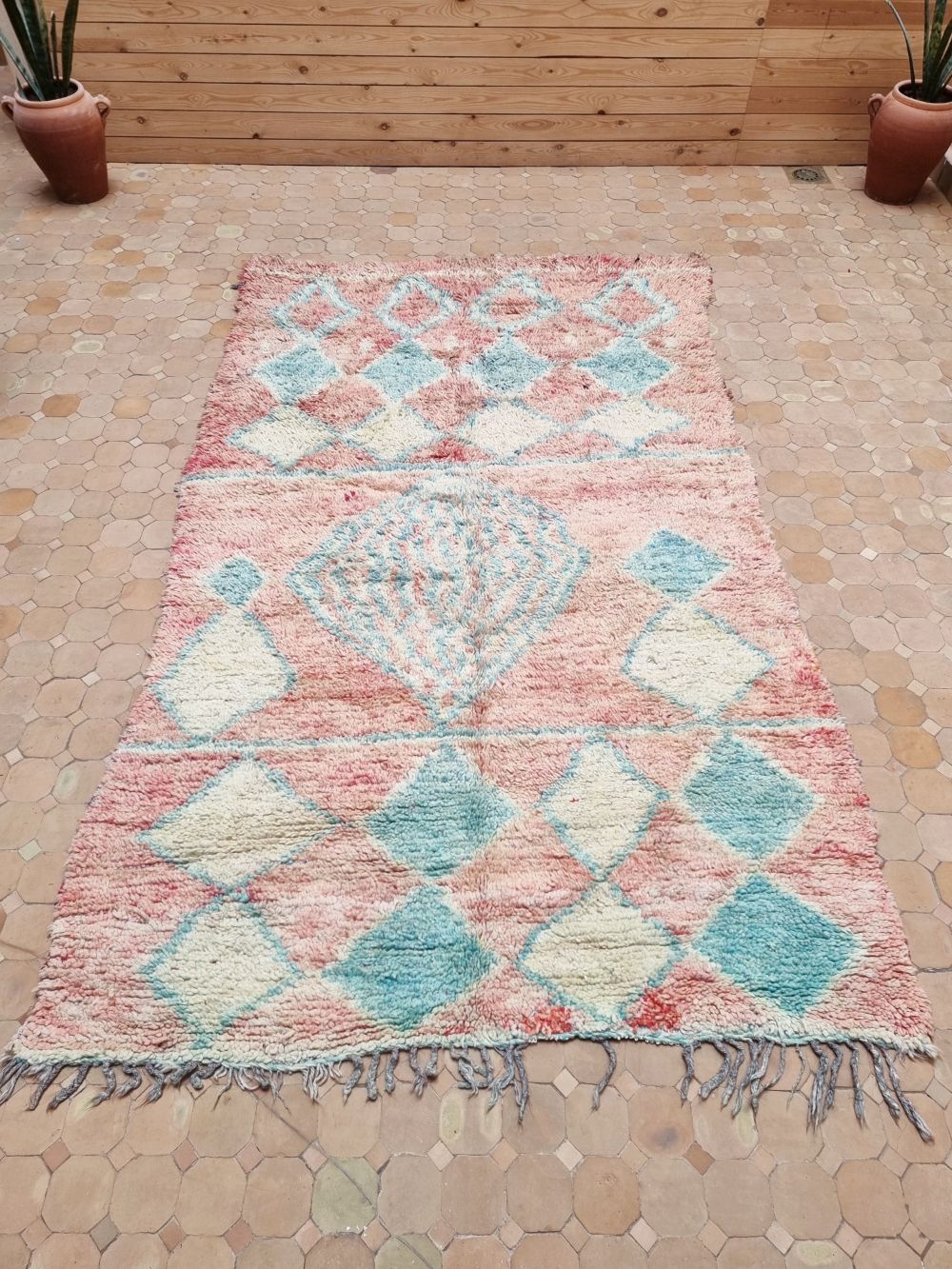 Marokkolainen vintage Boujaad matto 245x145cm