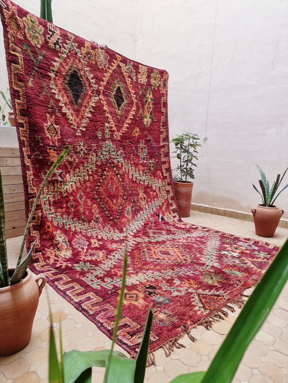 Marokkolainen vintage Boujaad matto 380x200cm