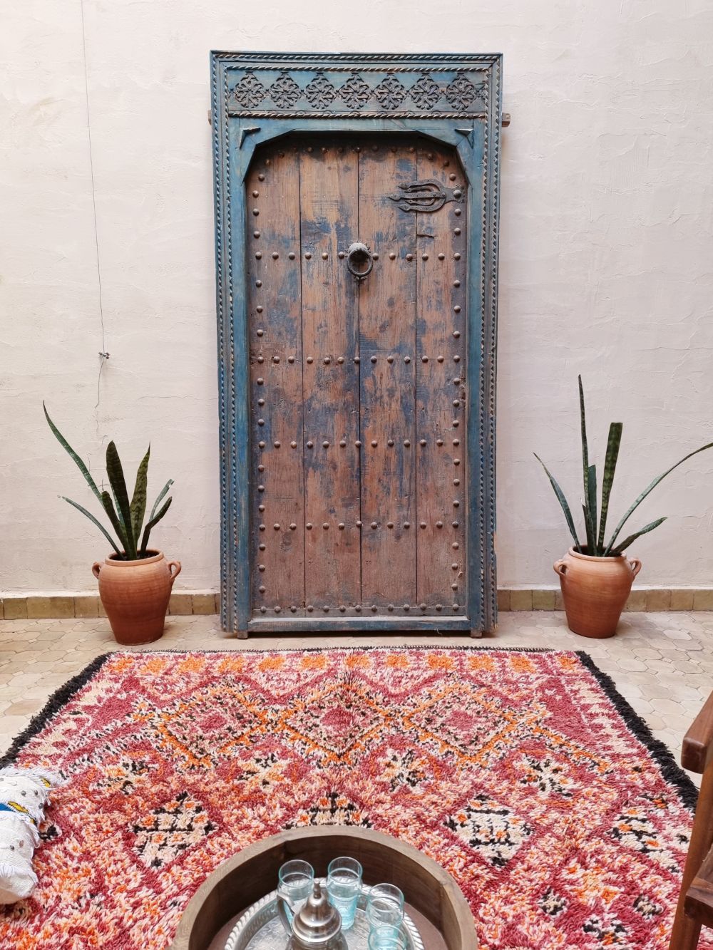Marokkolainen vintage Beni M'Guild matto 370x185cm