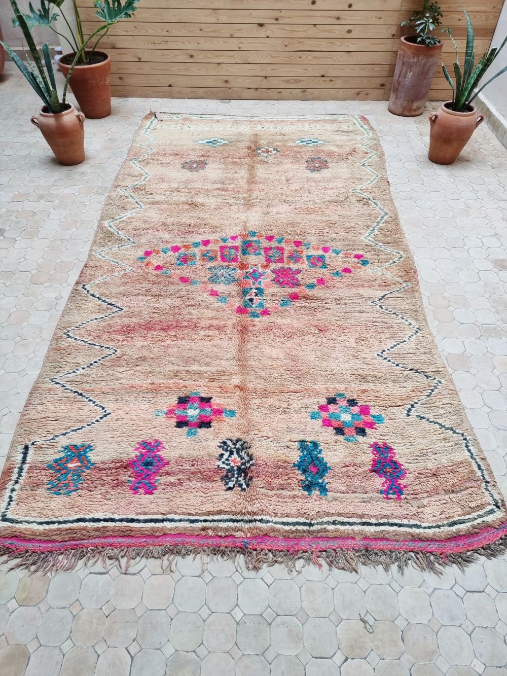 Marokkolainen vintage Boujaad matto 340x180cm