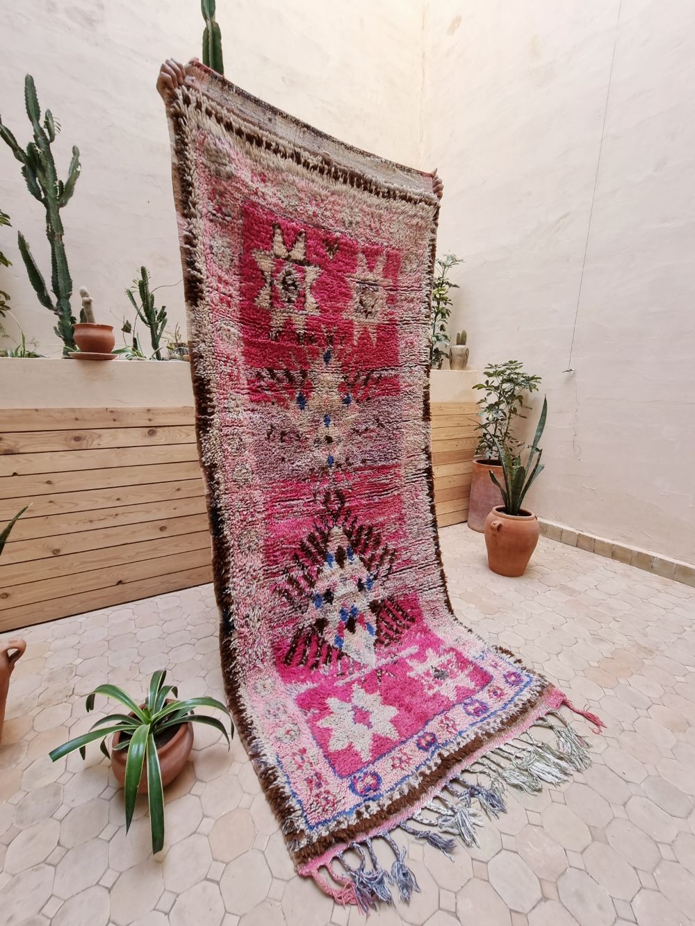 Marokkolainen vintage Azilal matto 240x95cm