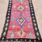 Moroccan Vintage Boucherouite Rug 280x135cm