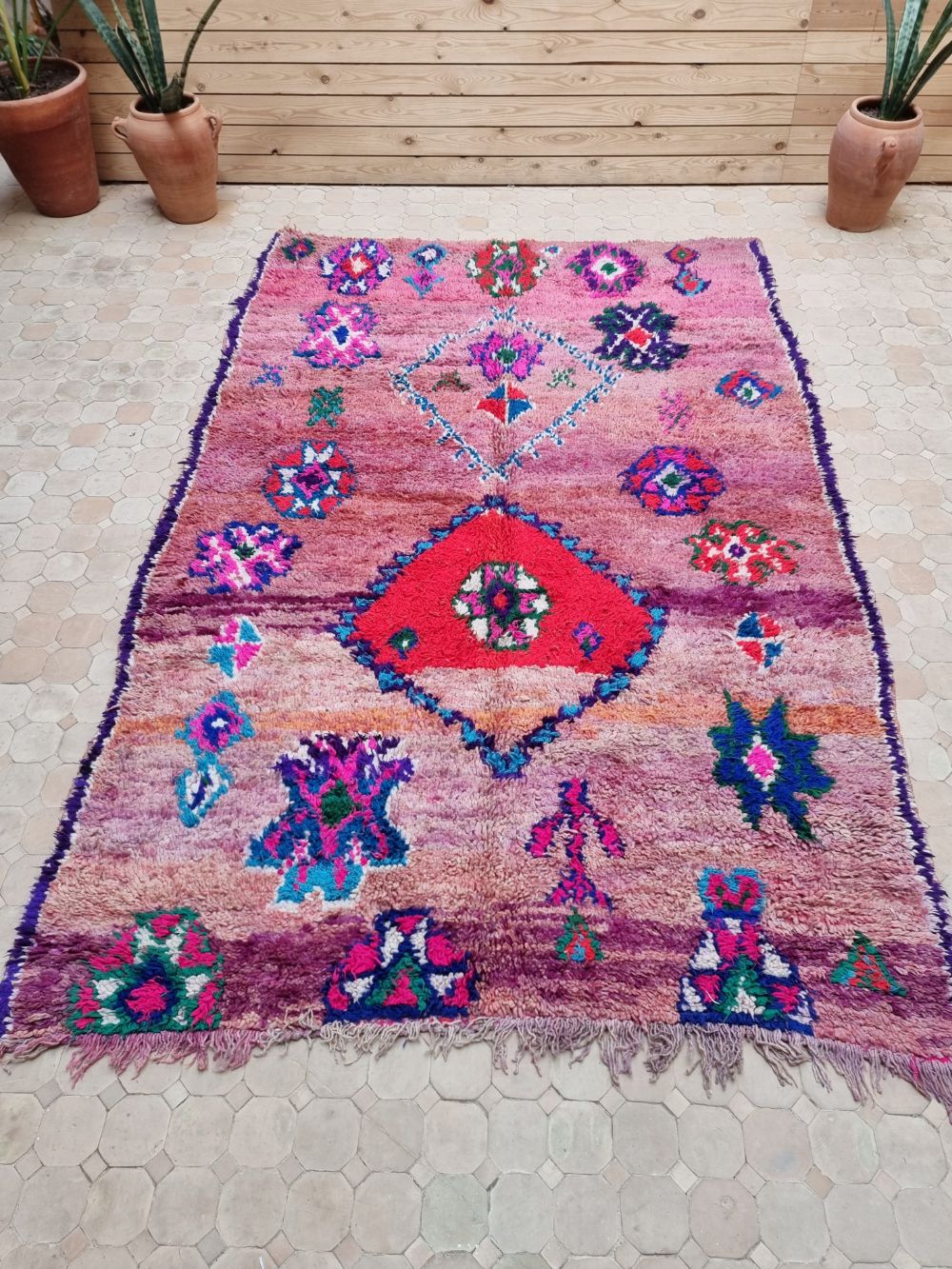Marokkolainen vintage Boujaad matto 250x165cm