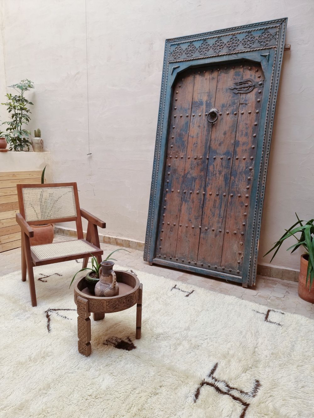 Marokkolainen vintage Beni Ouarain matto 265x195cm