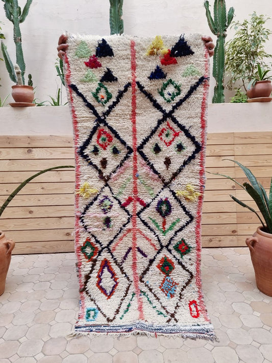 Marokkolainen vintage Azilal matto 150x65cm