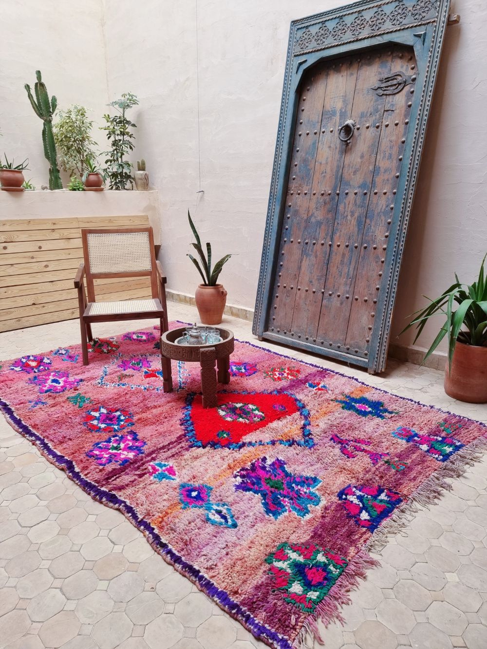 Marokkolainen vintage Boujaad matto 250x165cm