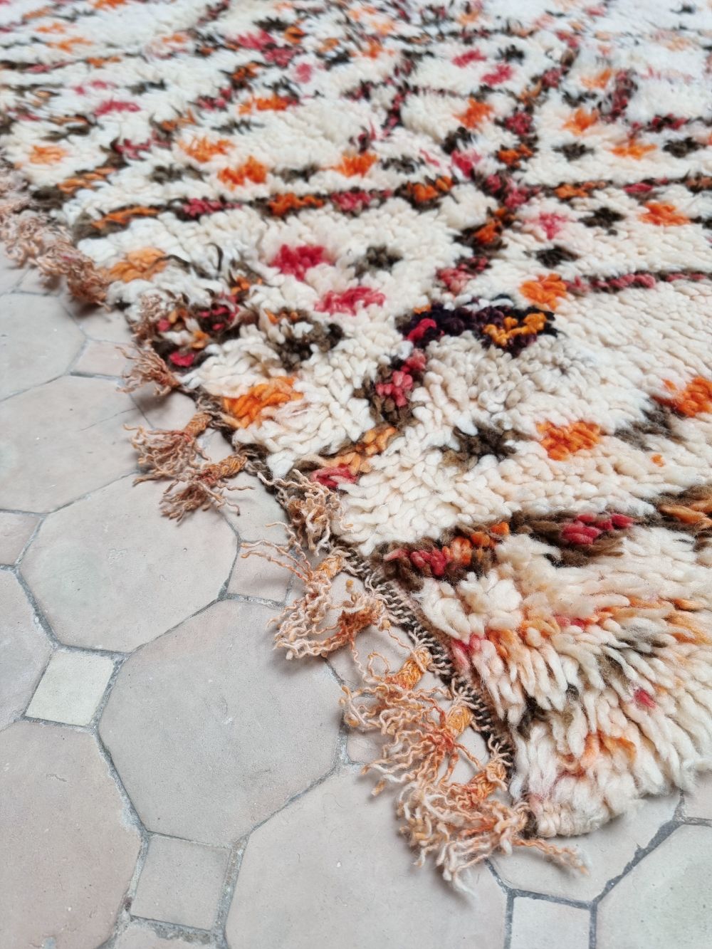 Marokkolainen vintage Beni Ouarain matto 210x160cm